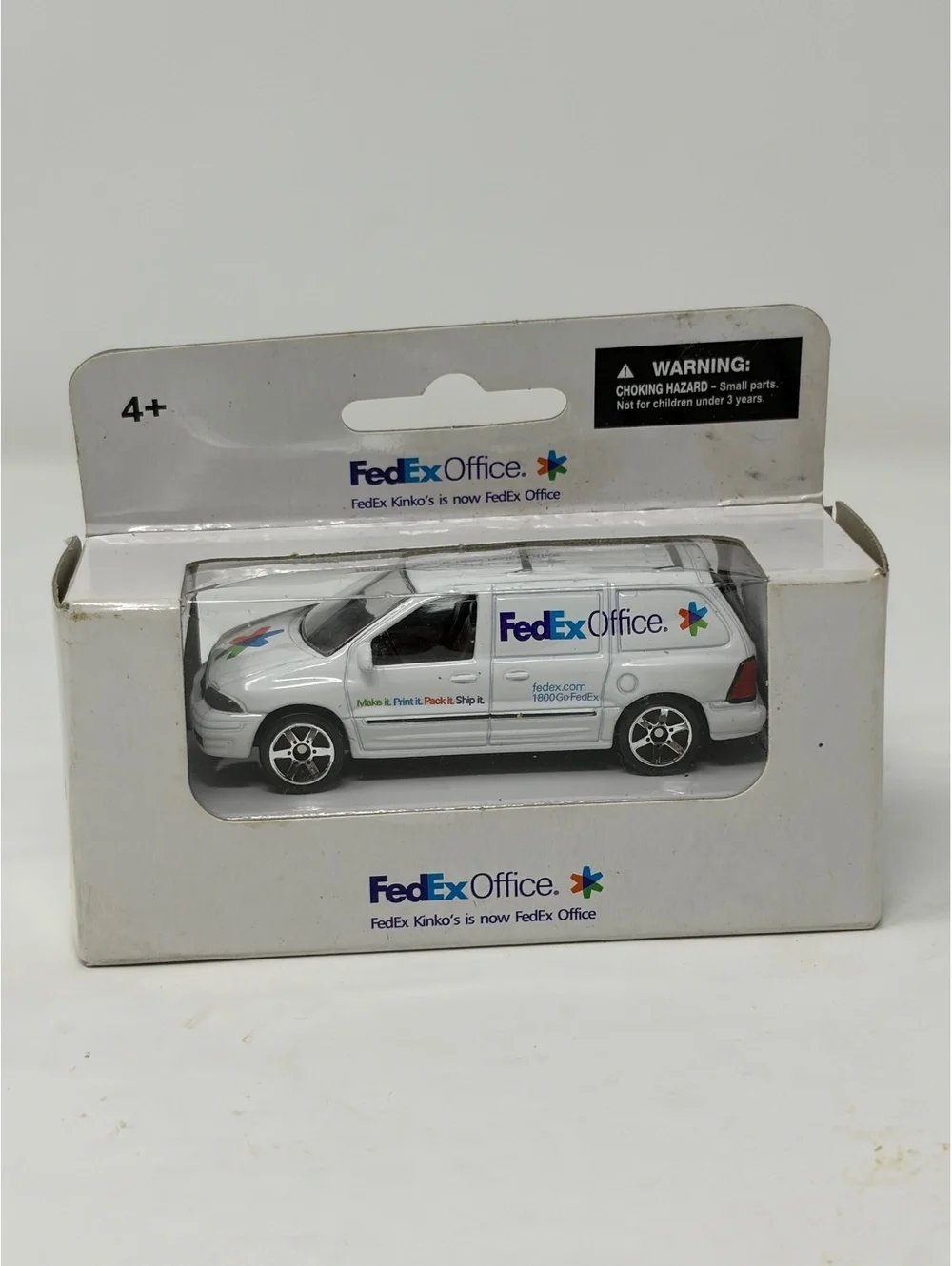 FedEx Office White Diecast Van Toy Vehicle in Original Box